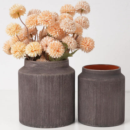 Ceramic Vases Set, Rustic Coastal Vases Home Decor