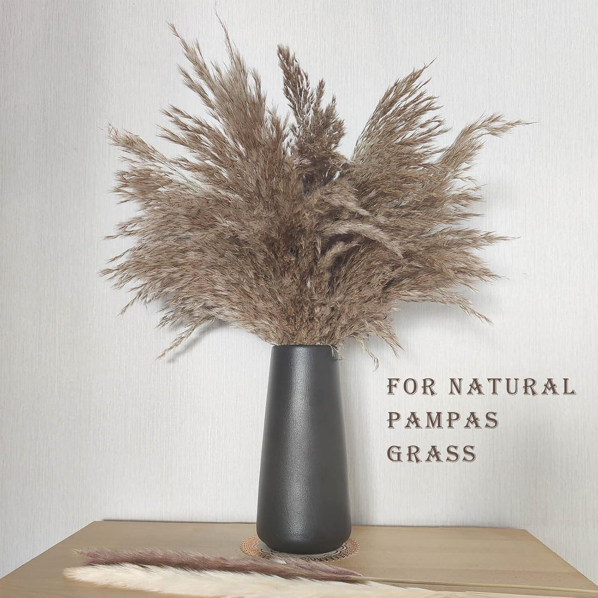 White Ceramic Flower vase, Vases for Pampas Grass