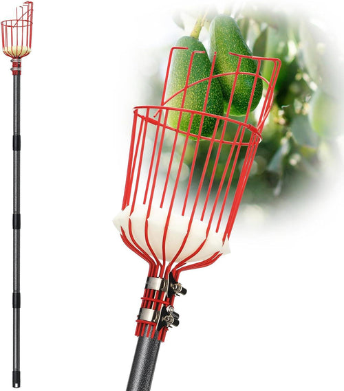 Fruit Picker Pole Tool with Basket Long Handle