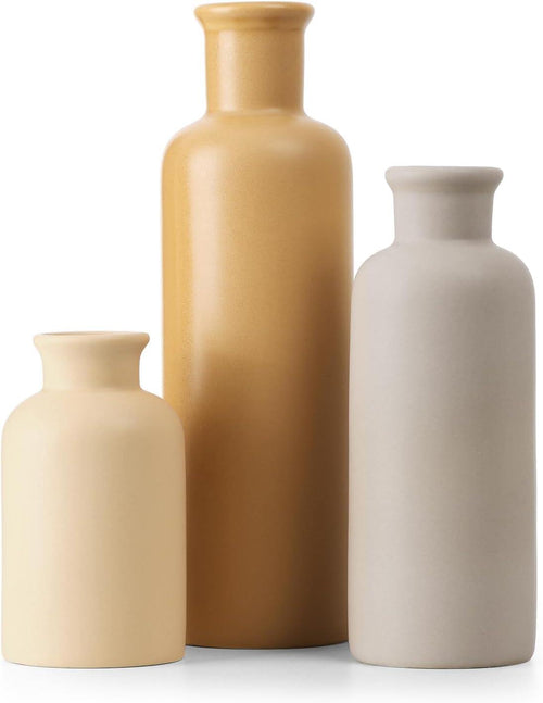 Ceramic Vases Set, Rustic Coastal Vases Home Decor
