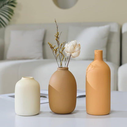 Ceramic Vase Set ,Neutral Modern Vases