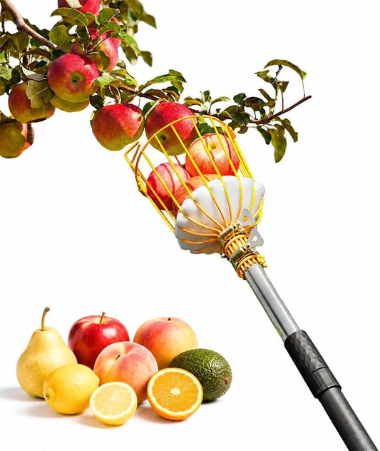 Fruit Picker Pole Tool with Basket
