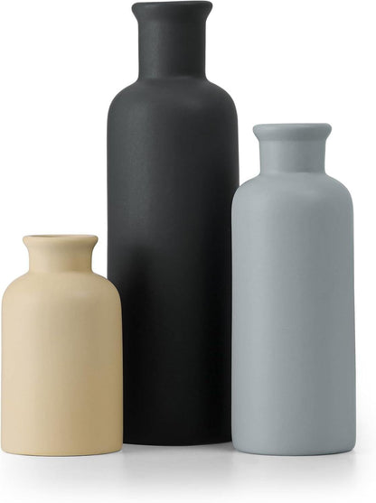 Ceramic Vases Set, Rustic Coastal Vases Home Decor