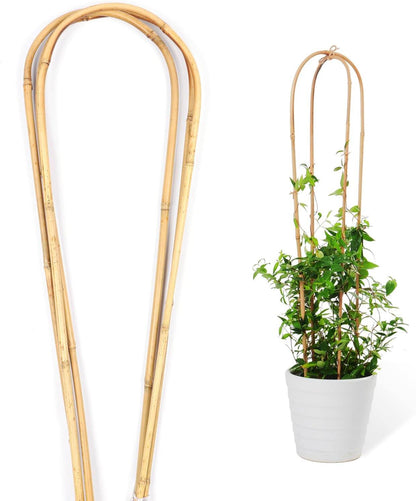 Trellis for Climbing Plants Indoor Outdoor, Natural Bamboo Trellis
