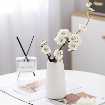 White Ceramic Flower vase, Vases for Pampas Grass